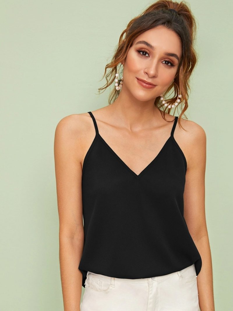 Summer Sleeveless V-Neck Pullover Top - Image 2