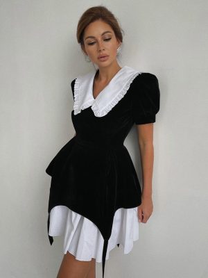 Doll Collar Puffy Dress