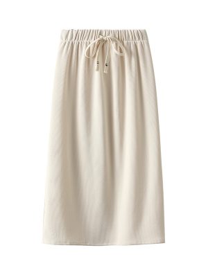 Korean Simple Loose Cover A-Line Mid-Length Skirt