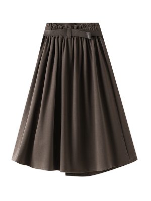 Korean Irregular Asymmetric High Waist Skirt