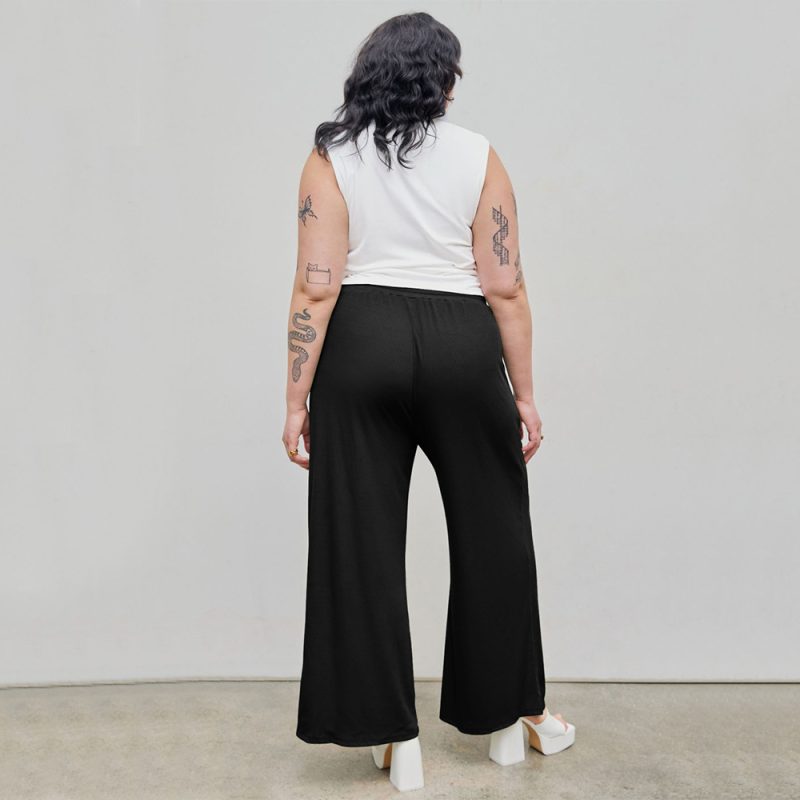 High Waist Straight Leg Pants for Plus Size Women - Image 2