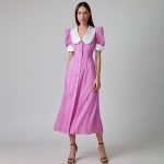 French Printed Maxi Dress