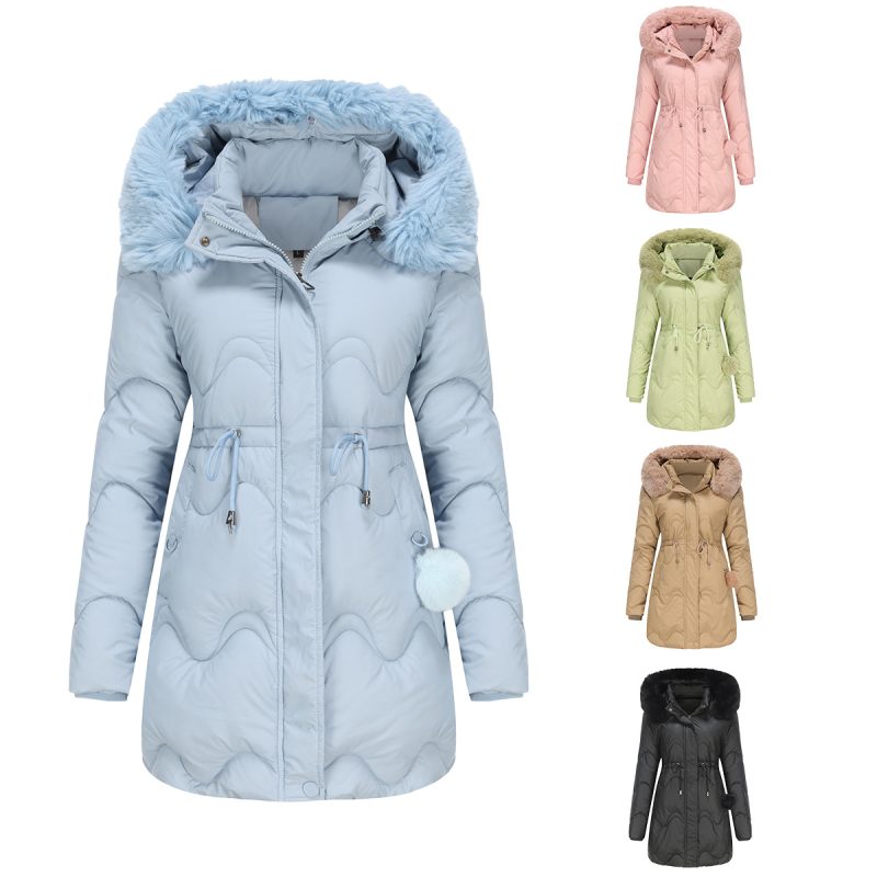 Wool Mid-Length Parka with Detachable Hat - Image 5