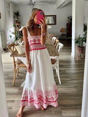 Lace Printing Bohemian Maxi Dress – Summer Sweet