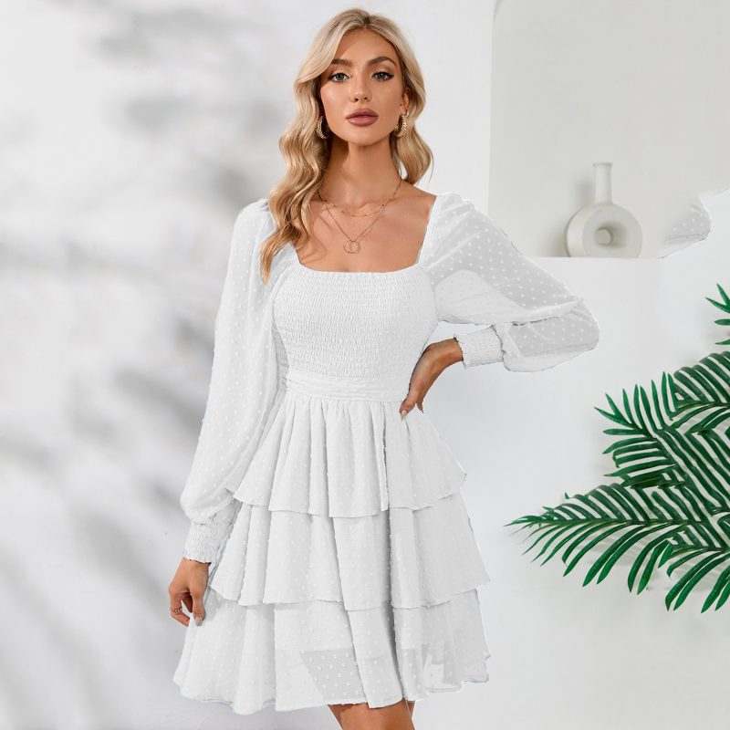 Double-Sided Wear Tiered Dress - Summer Casual - Image 3