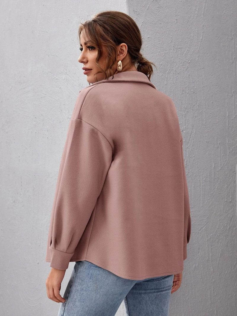 Winter Woolen Single-Breasted Coat - All-Match Baggy Style - Image 5