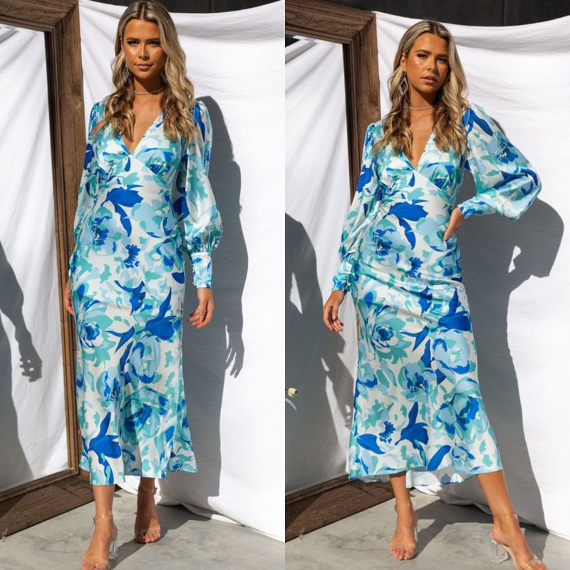Stylish Printed Waist-Controlled Dress - Fresh Look - Image 4
