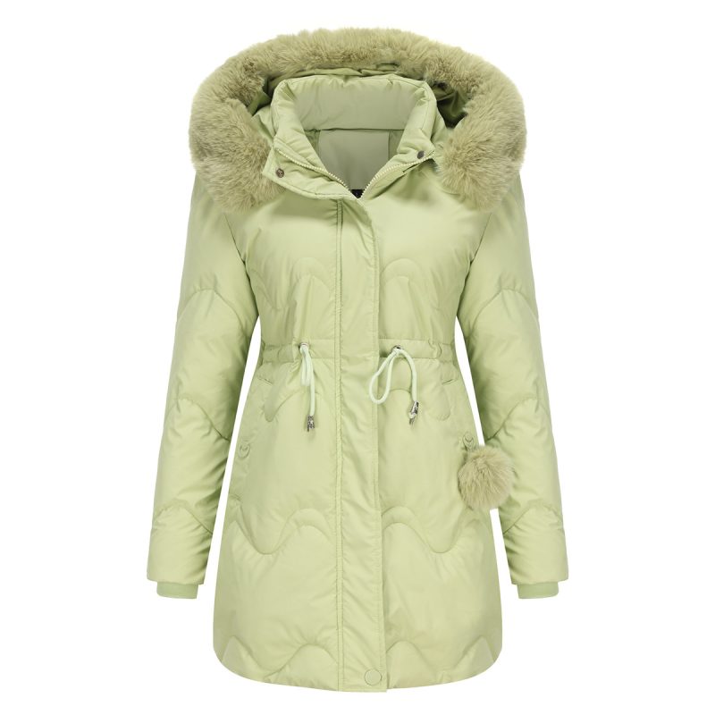 Wool Mid-Length Parka with Detachable Hat - Image 3