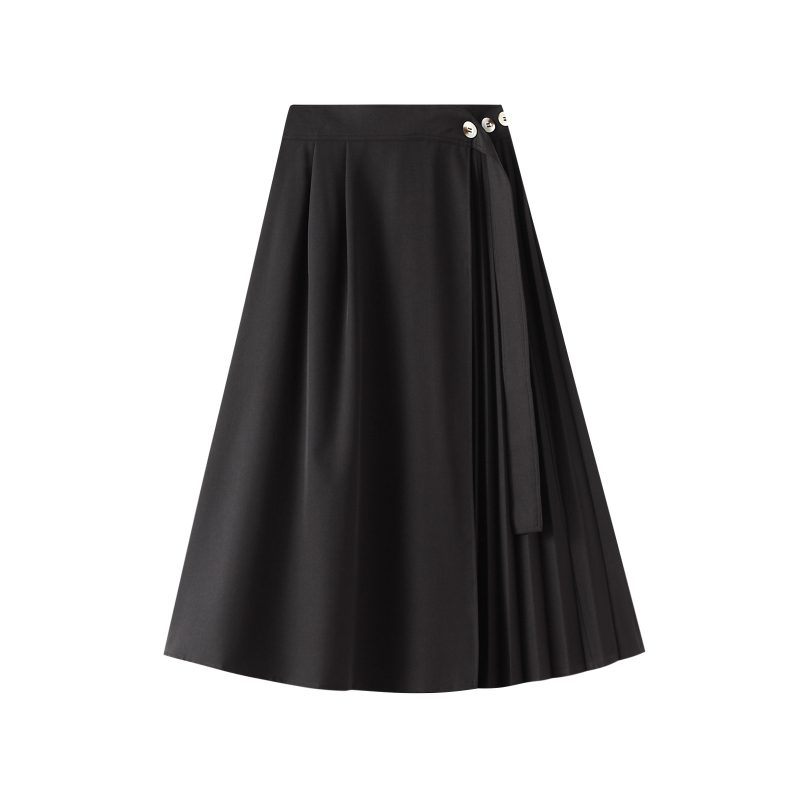 Autumn Winter Irregular Maxi Skirt - Image 3