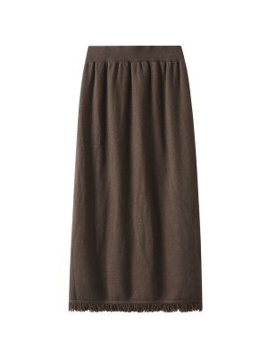 Tassel Knit Dress Skirt: Autumn/Winter Slim A-Line