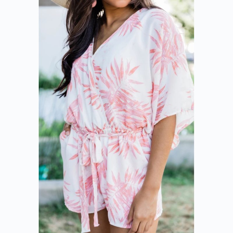 Digital Print V-Neck Casual Dress - Spring/Summer - Image 3