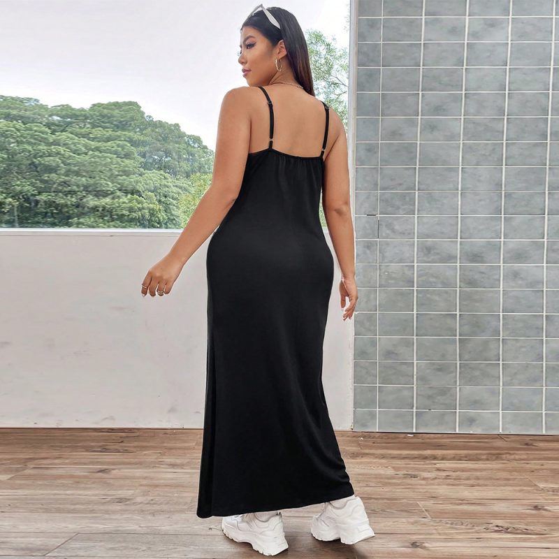 Plus Size Fishtail Cami Slim Sexy Dress - Image 2