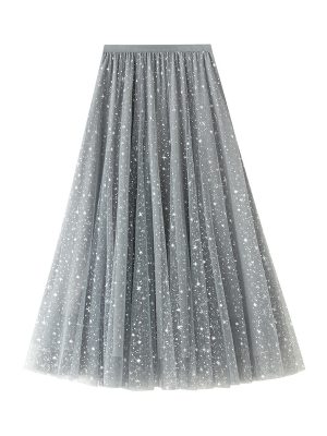 Sequined Starry Sky Gauze Skirt