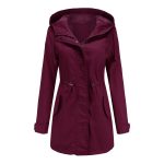 Loose Solid Color Cotton Women's Coat - Image 5