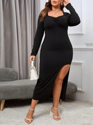 Plus Size Slim Sheath French Dress