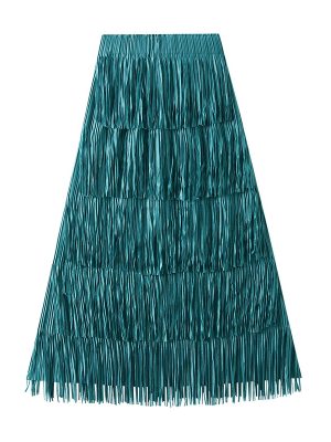 High-End Pleated Tassel Slimming Skirt for Summer All-Matching Vibes