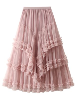 Spring Fairy Dress: Slim Multi-Layer Gauze Skirt