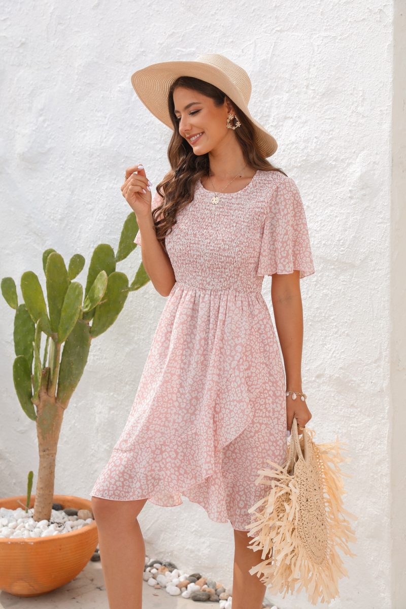 Slim Fit Chiffon Printed Dress - Image 4