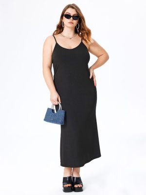 Bottoming Sleeveless Sheath Vest Dress