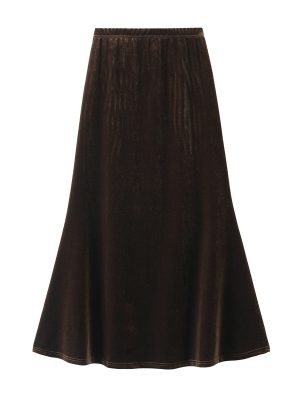 Autumn/Winter High Waist Velvet Fishtail Skirt