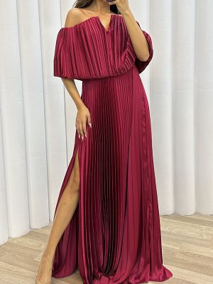 Off-Shoulder Split Elegant Sexy Dress