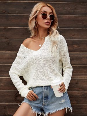 Winter V-Neck Long Sleeve Sweater