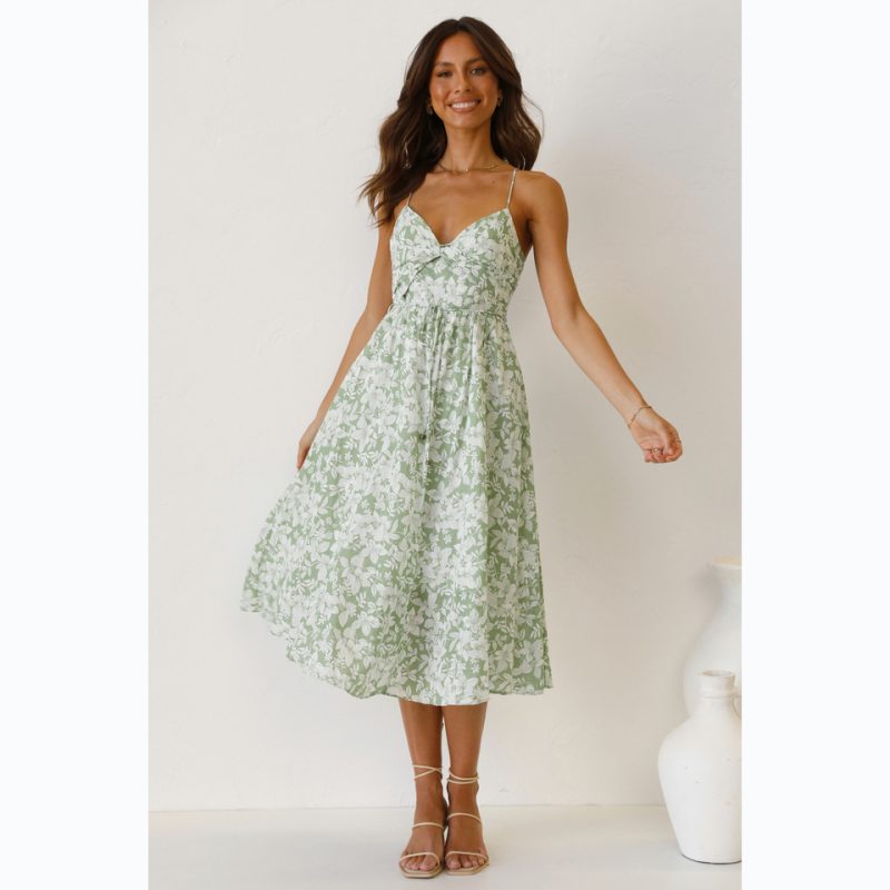 Sweet Spaghetti-Strap Floral Sundress - Spring/Summer - Image 3