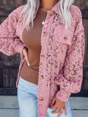 Waffle Collared Coat – Casual Autumn/Winter