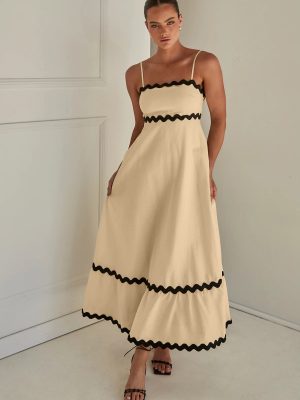 Sexy Strap Tube Top Swing Dress – Summer Chic