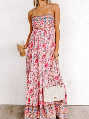 Strap Floral Backless Dress – Summer Street