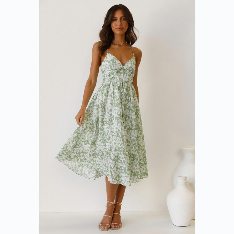 Sweet Spaghetti-Strap Floral Sundress - Spring/Summer - Image 2