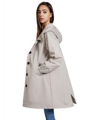 Waterproof Anorak Women’s Loose Plus Size Trench Coat