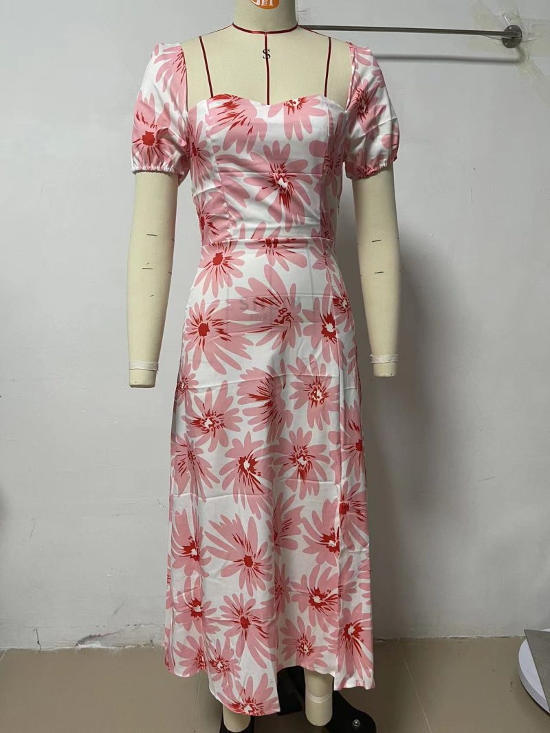Floral Printing Fresh Dress - Spring/Summer - Image 6