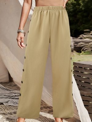 Solid Color Straight Leg Pants – Four Seasons