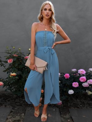 Casual Chic: Cropped Loose Jumpsuit