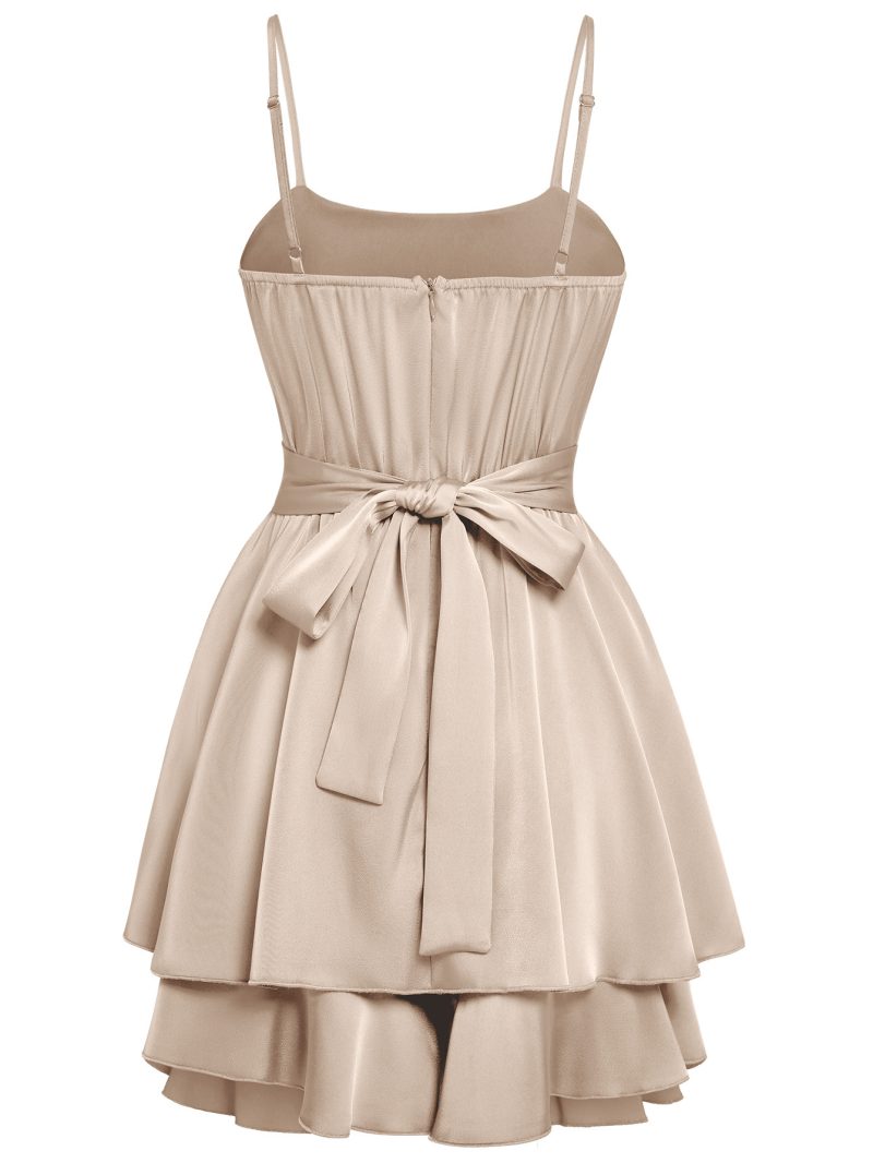 Solid Color Sling Waist Jumpsuit - Spring/Summer - Image 5