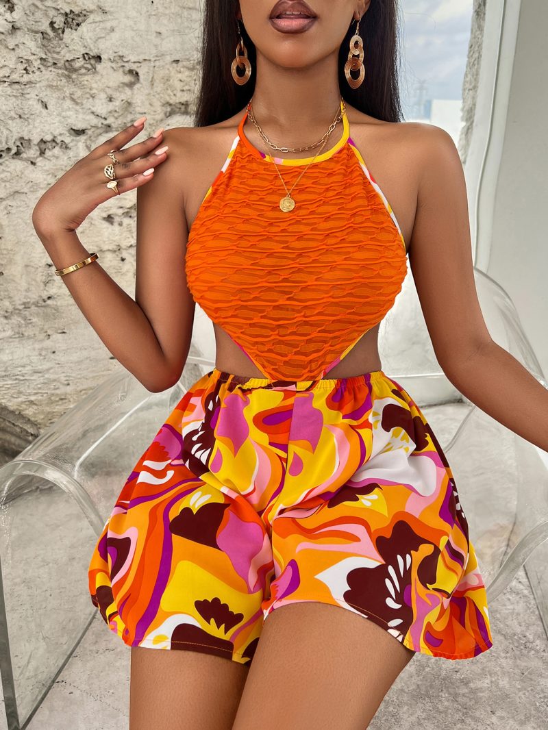 Bright Color Halter Jumpsuit – Sexy Summer Style - Image 4