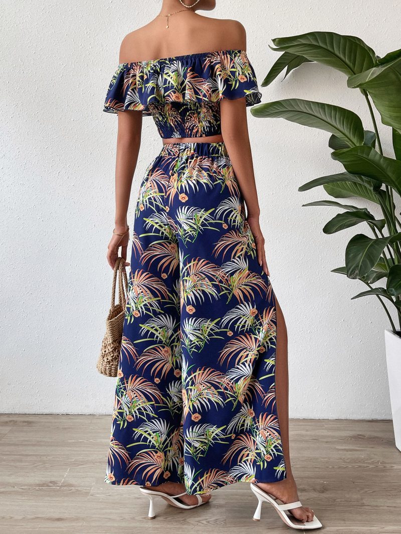 Tropical Off-Shoulder Suit - Summer Bliss - Image 5