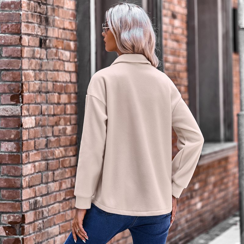 Stitching Baggy Coat Shacket - Women's Autumn/Winter Top - Image 2