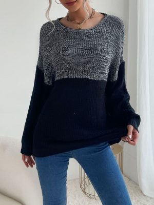 Slim Fit Long Sleeve Bottoming Sweater for Women