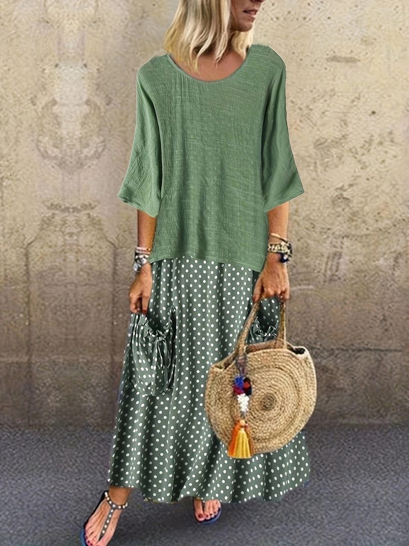 Printed Pocket Two-Piece Set - Summer - Image 2