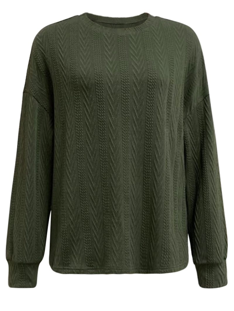 Loose Knitted Sweater - Winter Casual Top - Image 5
