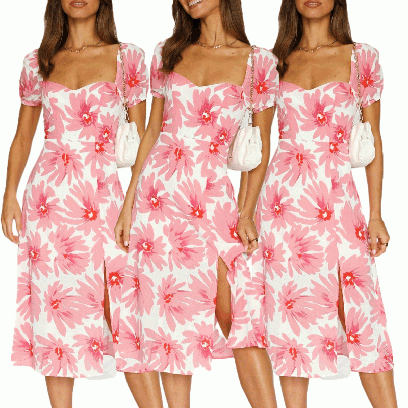 Floral Printing Fresh Dress - Spring/Summer - Image 5