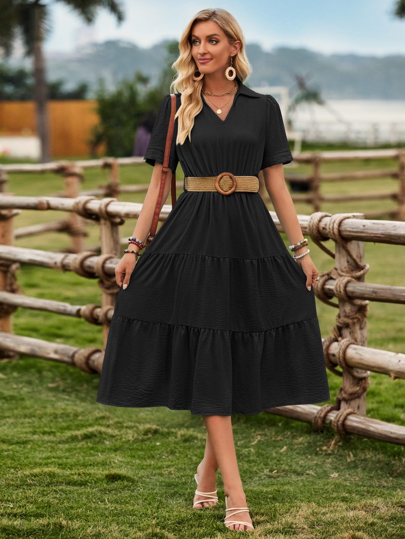 Sunshine Lace-up Dress - Casual Summer Women - Image 3