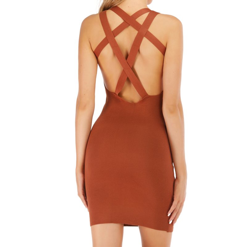 Sleeveless Lace-Up Strap Dress - Summer Chic - Image 5