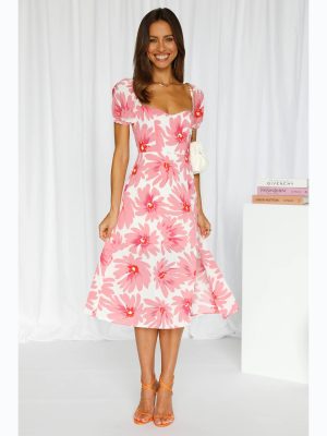 Floral Printing Fresh Dress – Spring/Summer