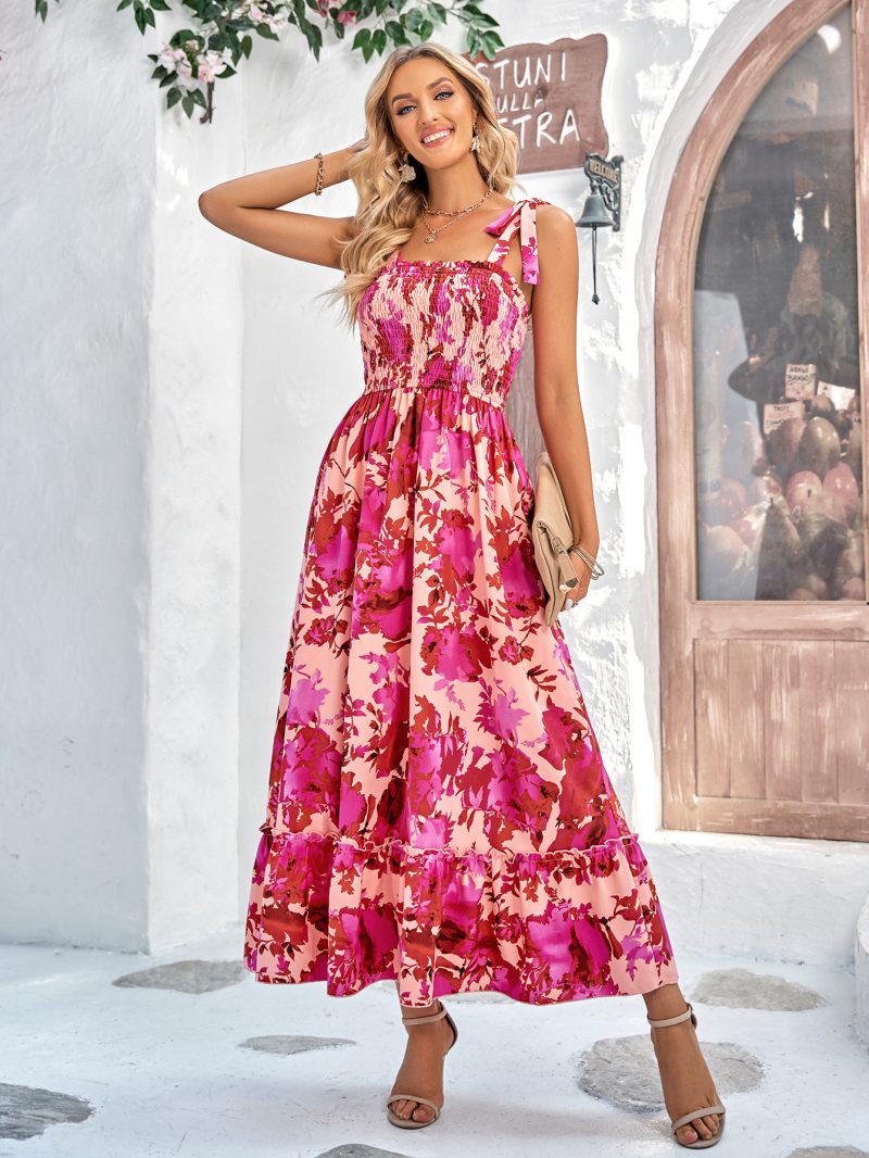 Printed Sleeveless Maxi Dress: Summer Elegance - Image 2