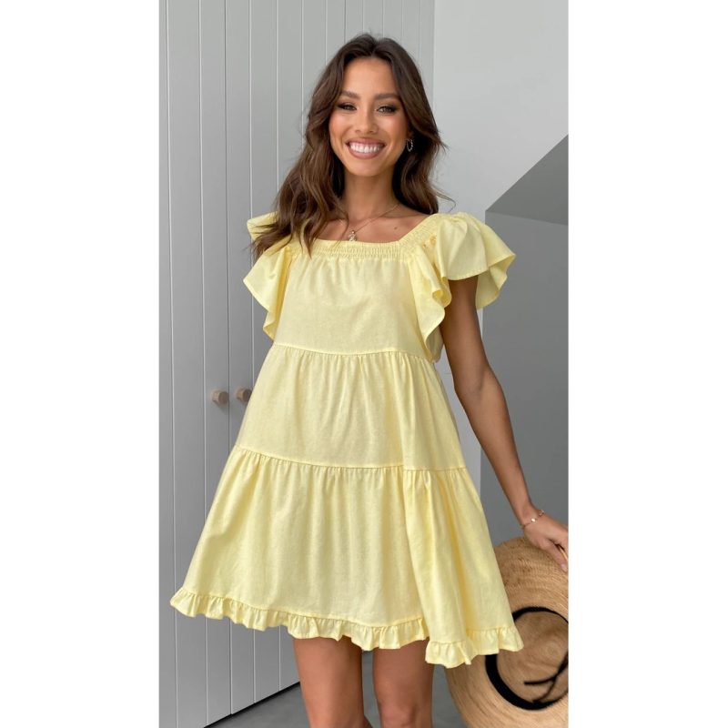 Loose Fresh Sweet Babydoll Dress - Spring/Summer - Image 3