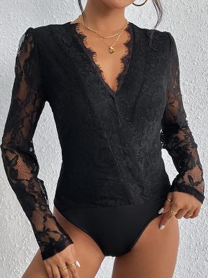 Long Sleeve Tight Jumpsuit for Women