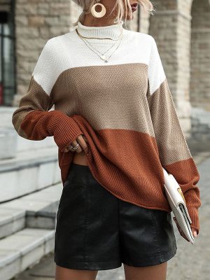 Mock Neck Long Sleeve Sweater